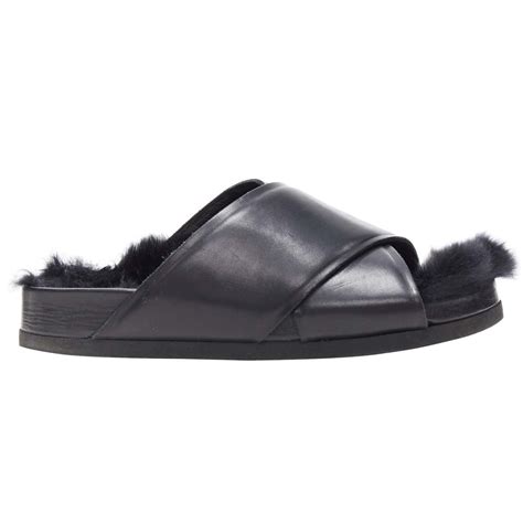 Celine Céline Fur Lined Sandals 